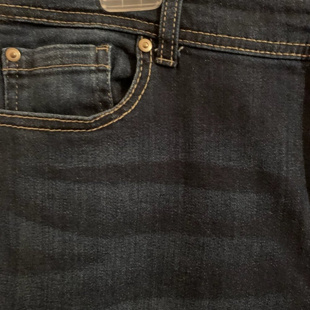 INC Sz 10 Dark Blue Skinny Leg Stretch Jeans